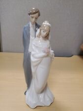 Nao Lladro Love Always 1437 Bride Groom Wedding Couple Figurine 9” Cake Topper picture