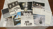 1971-72 NASA MSFC APOLLO 16 SITE SELECTION MEMO+LAUNCH TRIP PKT MEMO w/BUS TKT++ picture