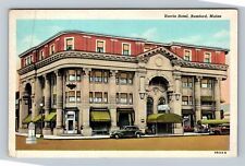 Rumford ME-Maine, Harris Hotel, Automobiles Vintage Souvenir Postcard picture