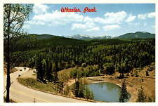 Wheeler Peak, New Mexico, highest peak, Red River Valley, Highway 38, y Postcard picture