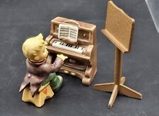 vintage 3 piece hummel figurine set, Little Concerto, #2257, Boy, piano picture