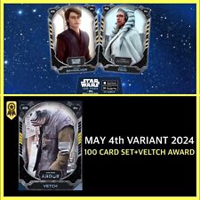 MAY THE 4TH-2024 BASE SERIES 2 TIER 6 SET 100 CARDS+AWARD-STAR WARS CARD TRADER picture
