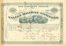 Valley Railroad Company signed by Jeptha H. Wade picture