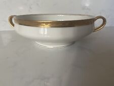 Theodore Haviland Limoges France China Gold Rim Replacement Dish Bouillon Bowl picture
