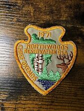 Vintage Boy Scout 1971 Chief Okemos Northwoods Reservation BSA Patch Arrowhead picture
