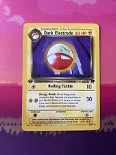 Pokemon Card Dark Electrode Team Rocket 1st Edition Uncommon 34/82 NM Condition picture