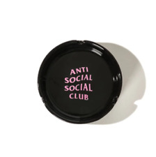 Anti Social Social Club Pink Logo Ashtray Glass Black (ASSG001) One Size picture