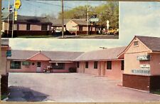 Burns Oregon City Center Motel Shell Gas Station Sign Postcard c1950 picture