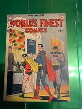 World’s Finest Comics #40 2.0 Superman Batman Robin GOLDEN AGE (1949) picture