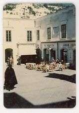 AWESOME VINTAGE KODACHROME color PHOTO 1948 travel CAPRI  1940s PRIEST PLAZA picture