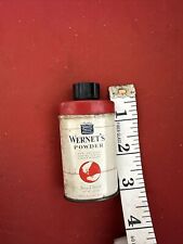 Vintage Dr Wernet's Denture Powder Tiny Sample .63 Oz. For Holding Denture Plate picture