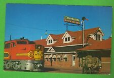 Train Locomotive Vintage Postcard Colorado Springs Ry Station picture