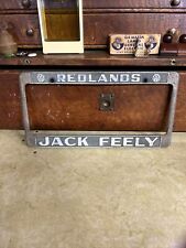 Vintage Redlands California Jack Feely Volkswagen Dealership License Plate Frame picture