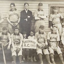 Rare 1903 Photo Greenwood Athletic Club Baseball Team New York Sports Steuben NY picture