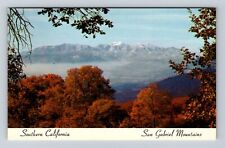 San Gabriel Mts CA-California, Mt San Antonio, Antique Vintage Souvenir Postcard picture