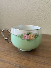 Antique Hermann Ohme roses painted Porcelain Cup Germany 1900 Replacement picture