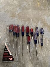 CRAFTSMAN Screwdrivers Vintage USA - All Sizes, Phillips & Slotted - Lot Of 12 picture