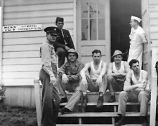 ORIGINAL VINTAGE PHOTO: Military Men Camp Robinson AK Medical Training Mess Hall picture