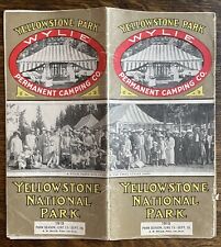 Antique Yellowstone Park Wylie Permanent Camping Co Brochure 1913 picture