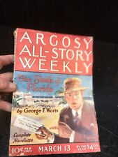 Argosy All Story Weekly  March 13 , The Sheik of Florida  pulp fiction book mag picture
