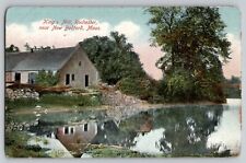 King's Mill Rochester MA, New Bedford Vintage Antique Postcard 1910s Reflection picture