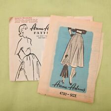 Vintage 1950s Anne Adams Easy Skirt Sewing Pattern - 4730 - Waist 28 - Complete picture