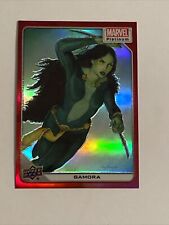 GAMORA 2023 Upper Deck Marvel Platinum Red Rainbow Parallel Card #39 picture