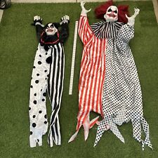 Halloween Creepy Scary Evil Clown Hanging Decor Figure Prop LOT OF 2 🔥🔥 picture
