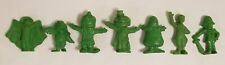 Lot of Seven 1981 McDonald's Happy Meal Toys, Hard Plastic, Green picture