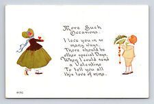 Valentine's Day Owen Card Co Love You Man & Woman Postcard picture