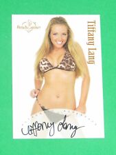 2003 Bench Warmer Series Two Autographs #17 Tiffany Lang BLACK Ink INSERT CARD picture