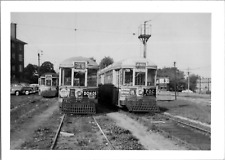 Cleveland Railway Transit Trolley POC Leisys Beer Ads 1940s Vintage Photo picture