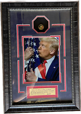 Donald Trump 45th President PROFESSIONALLY Framed w/ Commemorative Ring picture