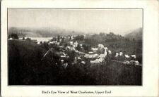 1908. BIRDS EYE VIEW OF WEST CHARLESTON, VT. UPPER END. POSTCARD. PL8 picture