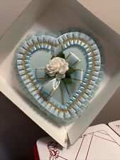 Vintage The Original Candy Kitchen Light Blue Valentines Day Candy Heart Box picture