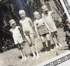 Summer Swim  1930's Texas Children snapshots Vintage Photo Portrait 209 picture