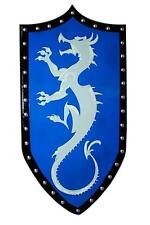 Gothic Wooden DRAGON SHIELD -- sca/larp/medieval/norse/viking/wooden/armor - NEW picture