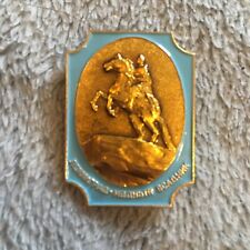 1950s Soviet Russian Leningrad City  Horseman Statue Peter The Great Pin GC picture