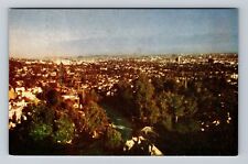 Hollywood CA-California, Panorama Of Hollywood Hills, Antique, Vintage Postcard picture