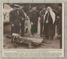 (C605) King Abdullah of Jordan RAF Odiham Berkshire Sir Basil Embry  - 1949  picture