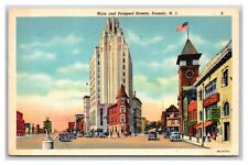 Main and Prospect Streets Passaic NJ New Jersey UNP Linen Postcard V11 picture