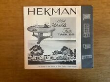 Hekman Furniture brochure, 1964 World's Fair Tables picture