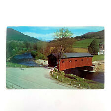 Postcard Vermont West Arlington VT Covered Bridge Battenkill River 1964 Posted picture