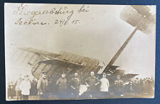 Mint Germany Real Picture Postcard Early Aviation Plane Crash 1915 picture