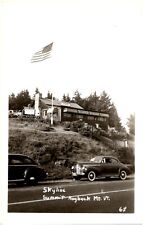 Skyline Restaurant on Hogback Mountain Vermont VT 1950s RPPC Griddlecakes Photo picture