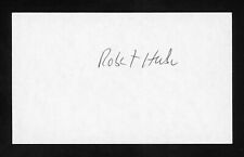 Robert Huber Nobel Prize Winner Signed 3x5 Index Card E23329 picture