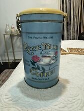 Vintage Rose Bud Brand Coffee Syracuse, N.Y. Tin Canister picture