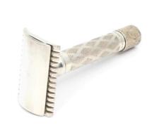 Vintage 1920's Gillette New Improved Safety Razor Silver Plate CLEAN UNUSED picture
