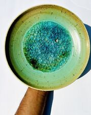 (RARE) Jade Snow Wong Last Circulating Turquoise Large Bowl  Art Piece 8.5 picture