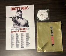 Matt Rife Problemattic Tour VIP Swag & AUTOGRAPHED Poster Bag And Scrunchie picture
